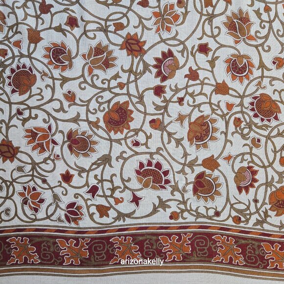 NWOT Metropolitan Museum of Art Wool & Silk Square Scarf Autumn Fall Colors NYC - Picture 4 of 16